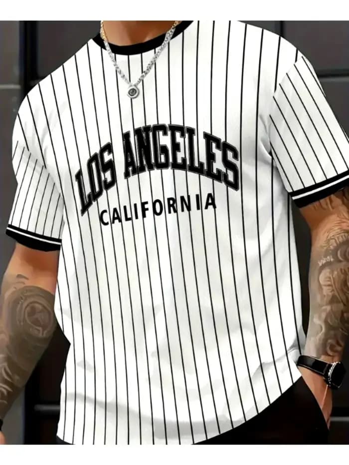 T-shirt pour homme, imprimé Los Angeles