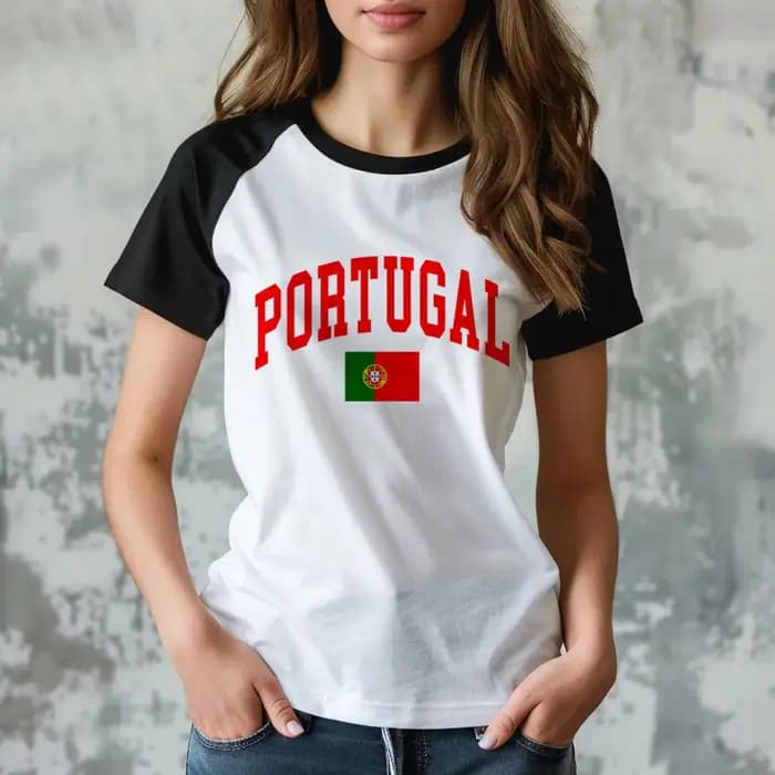 Portugal Tee femmes été bande dessinée drôle t-shirts fille designer années 2000 vêtements japonais