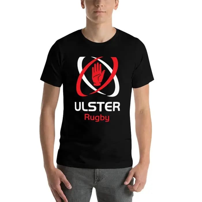 IRFU - T-shirt à manches courtes de sport au design emblématique Ulster Rugby