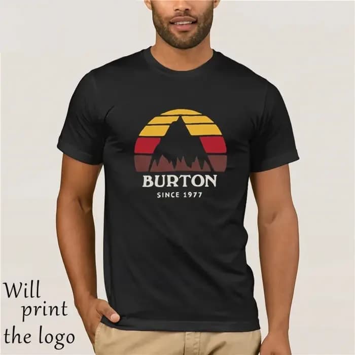 Burton Underhill t-shirt 2 couleurs décontracté col rond ample été