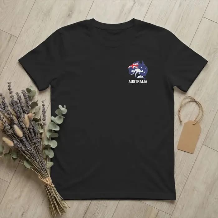 T-shirt kangourou australien Southern Cross pour hommes