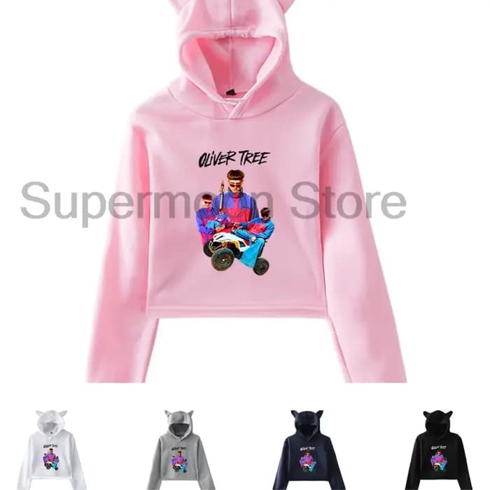 Sweat-shirt à capuche avec oreilles de chat