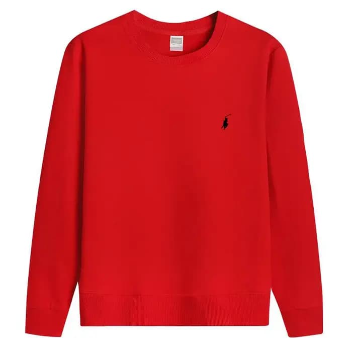 RL vêtements de sport brodés coton hommes printemps et automne style mince à manches longues hommes
