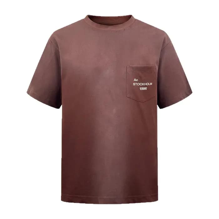 T-shirt en coton biologique à manches courtes avec poche brodée