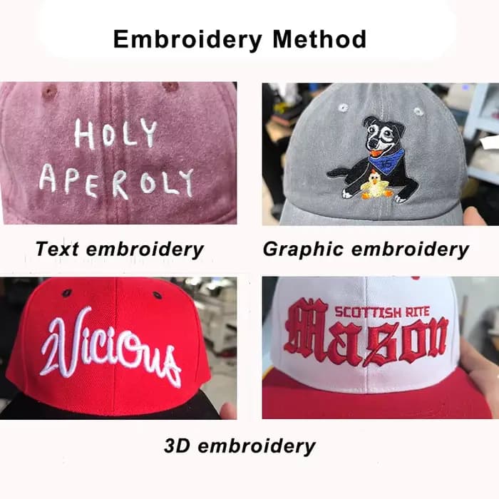 Casquette de baseball en coton lavé avec logo personnalisé