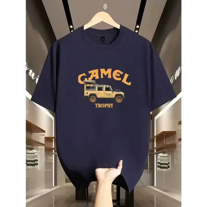 T-shirt vintage pour homme avec imprimé voiture Camel Trophy