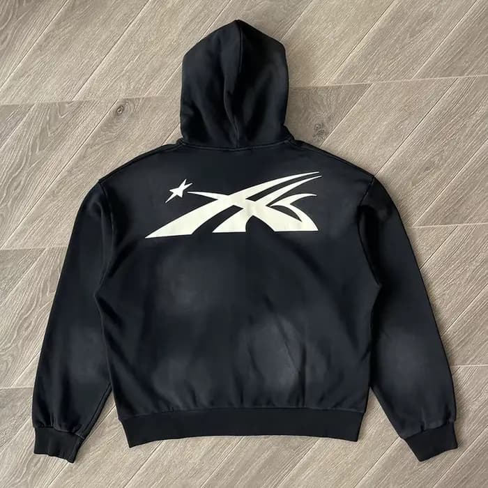 HS Sports Sweat à capuche zippé Big Logo Wash Cotton Zip Pull