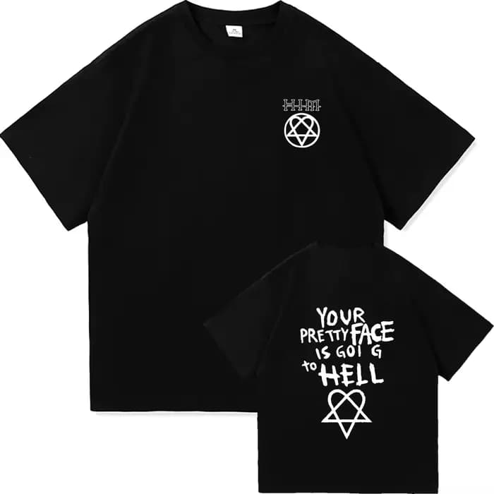 T-shirt Your Pretty Face Is Going To Hell Him Ville Valo