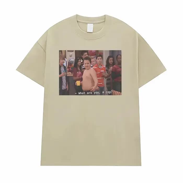 Gibby, qu'est-ce que tu es ? Un flic ? T-shirt imprimé avec des mèmes amusants de la série télévisée