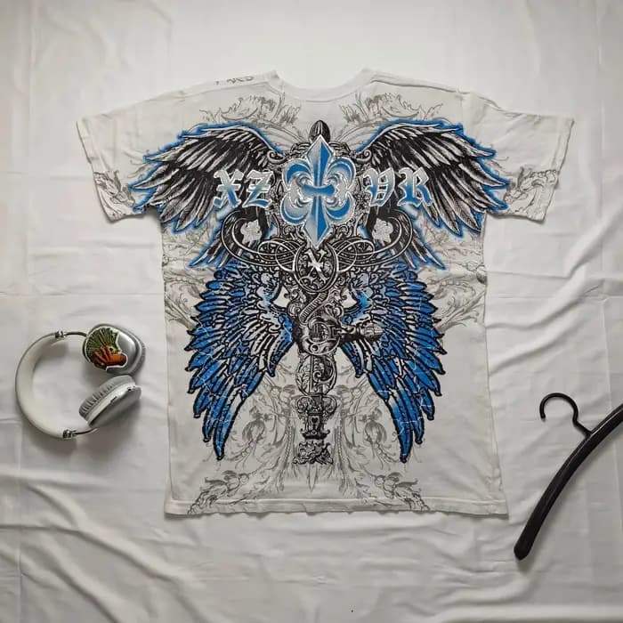 2000s Xzavire coton manches courtes homme Vintage Harajuku rue marée mode femmes amoureux T-shirt