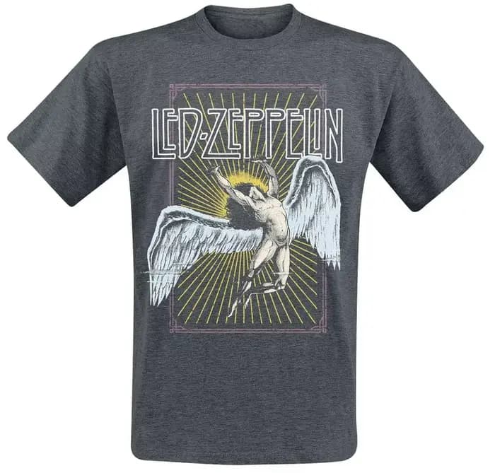 T-shirt avec logo et symboles Led Zeppelin