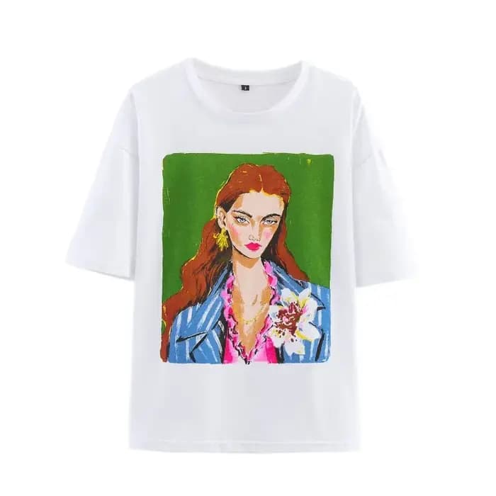 T-shirts pour femmes été 2025 Y2k Streetwear mode filles t-shirt à manches courtes col rond