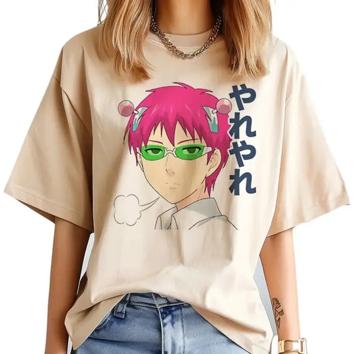 Saiki k chemise fille graphique Vintage classique psychédélique t-shirt Punk gothique esthétique années 2000 vêtements coréens coloré