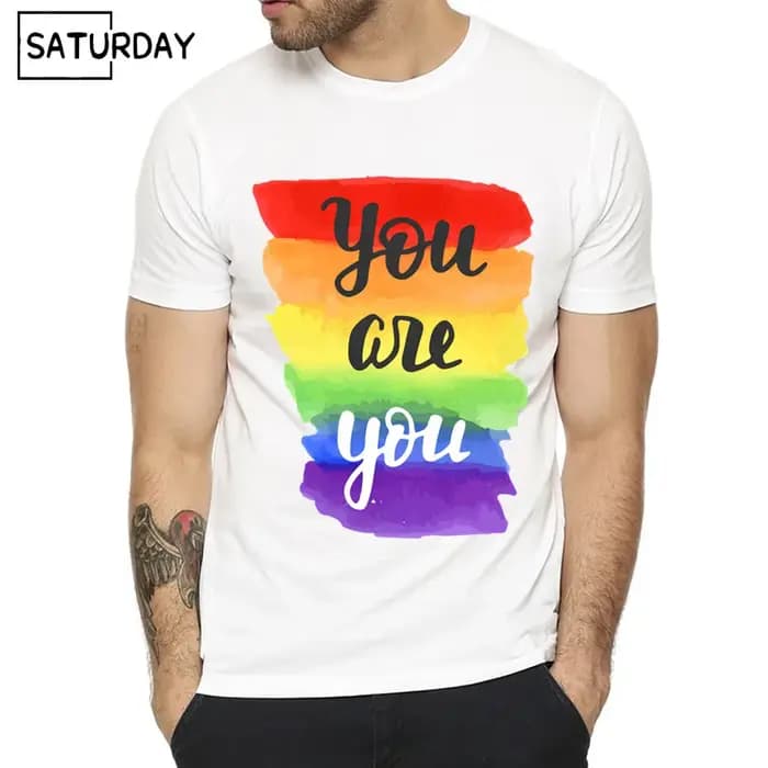 T-shirt arc-en-ciel unisexe unisexe