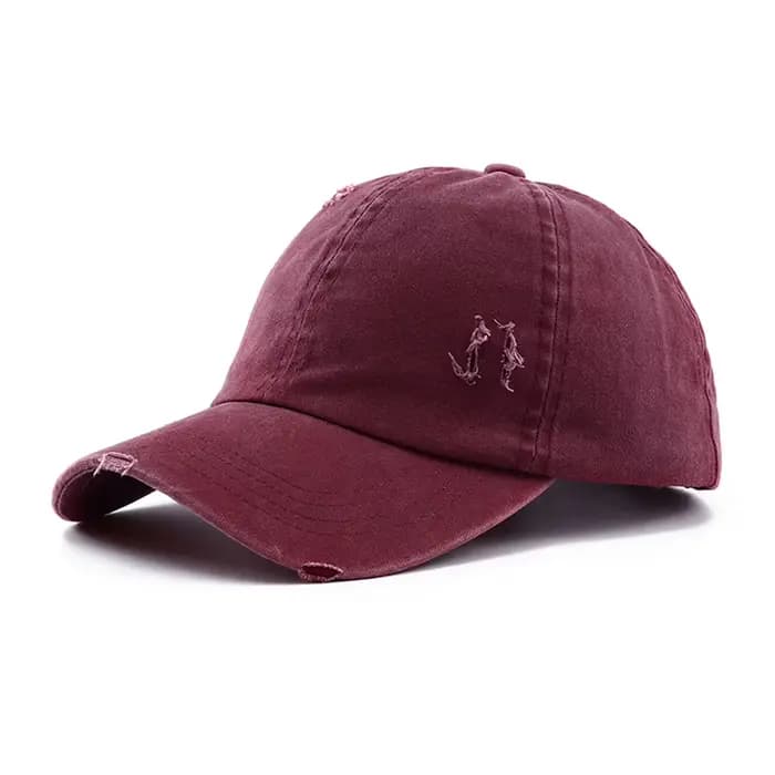 Casquette de baseball en coton délavé pour femme
