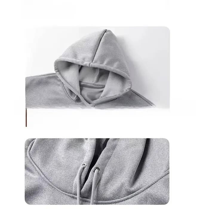 Sweat à capuche doublé polaire chauffant pour hommes
