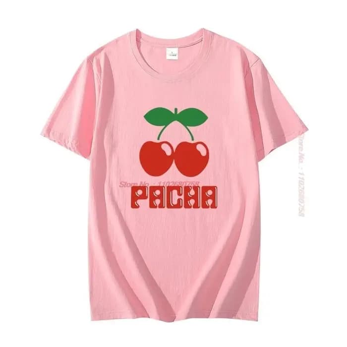 Pacha Ibiza T-shirts graphiques unisexes à la mode en coton grande taille à manches courtes T-shirt d'été de haute qualité pour hommes