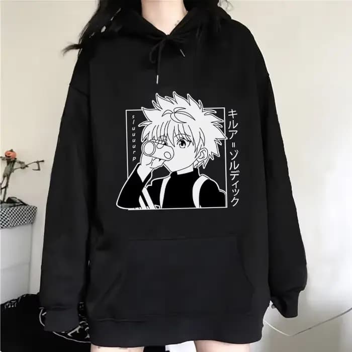 Hunter X Hunter Anime sweat à capuche pour hommes femmes Kurapika Manga sweats polaire automne hiver gothique Harajuku pull à capuche