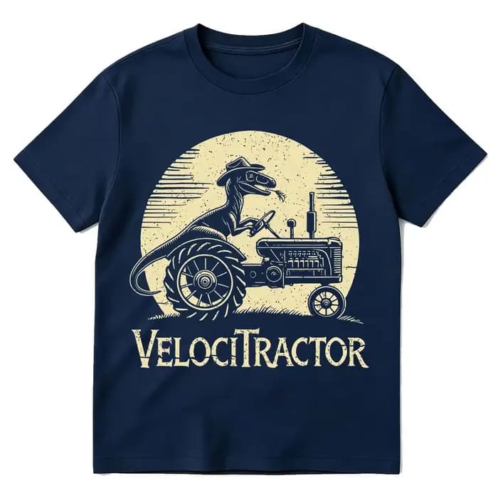 T-shirt graphique VelociTractor drôle pour hommes et femmes