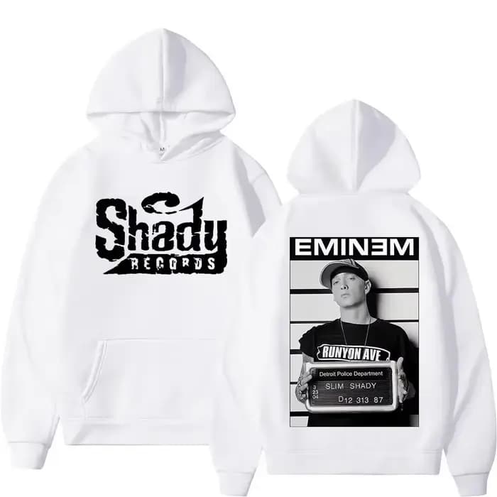 Rared Eminem-Sweat à Capuche Imprimé Double Face pour Homme et Femme