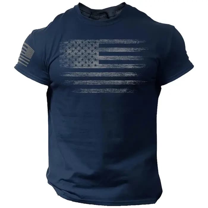 T-shirt à manches courtes imprimé 3D pour hommes