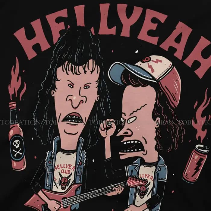 T-shirt Beavis and Butthead Hellcapted Club pour hommes