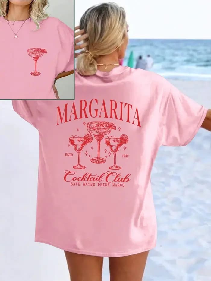 T-shirts drôles pour femmes avec motif Martini Cocktail
