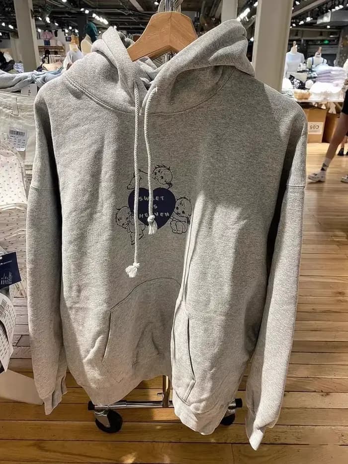 Sweat à capuche imprimé anges pour femmes
