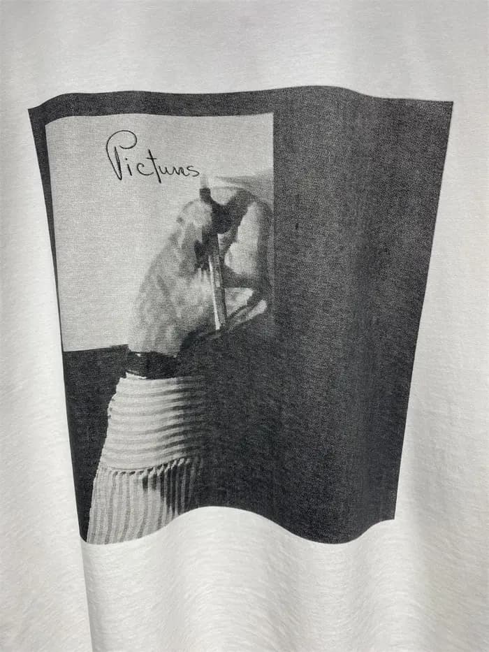 T-shirt vintage SAINT avec photo rétro en noir et blanc pour hommes et femmes
