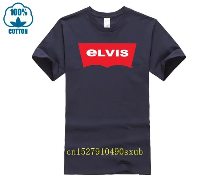 Hommes T-shirt décontracté Elvi gros plan Photos de la Performance