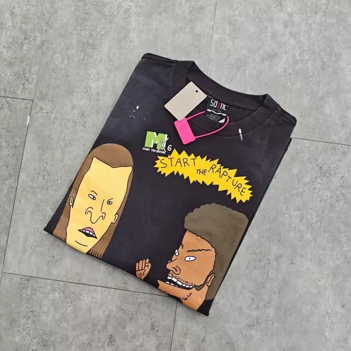 Yao mode Saint de Michael 25SS t-shirt décontracté hommes hauts vêtements surdimensionné Vintage ample Y2k graphiques