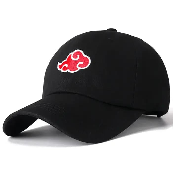 Casquette en coton avec logo Akatsuki japonais