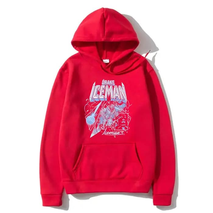 Sweat à capuche imprimé ICEMAN du rappeur Drake, tendance hip-hop pour hommes et femmes, pull à capu