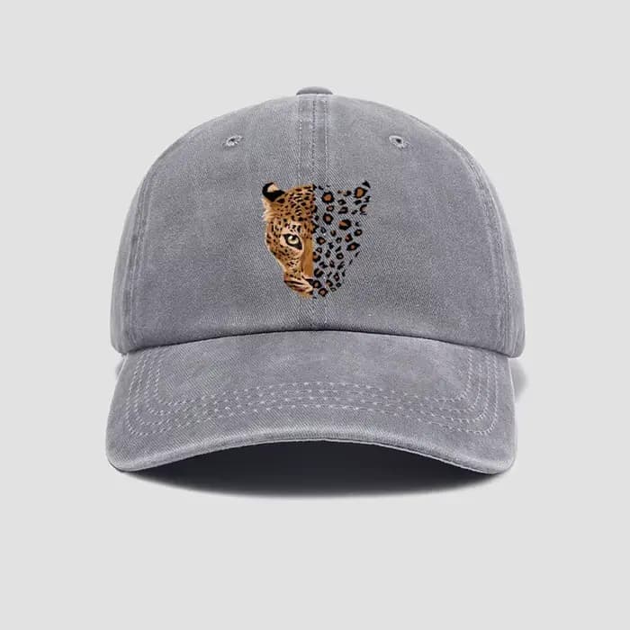 Casquette de baseball à imprimé léopard tendance - Design ajustable