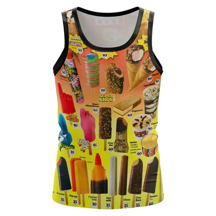 T-shirt graphique crème glacée pour hommes