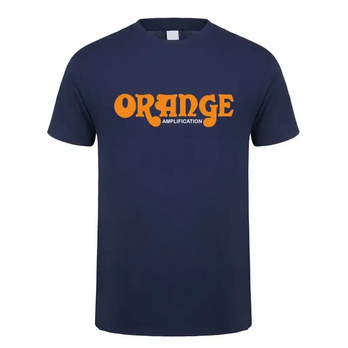 La guitare britannique ampères Orange t-shirts unisexe décontracté à manches courtes homme Cool coton