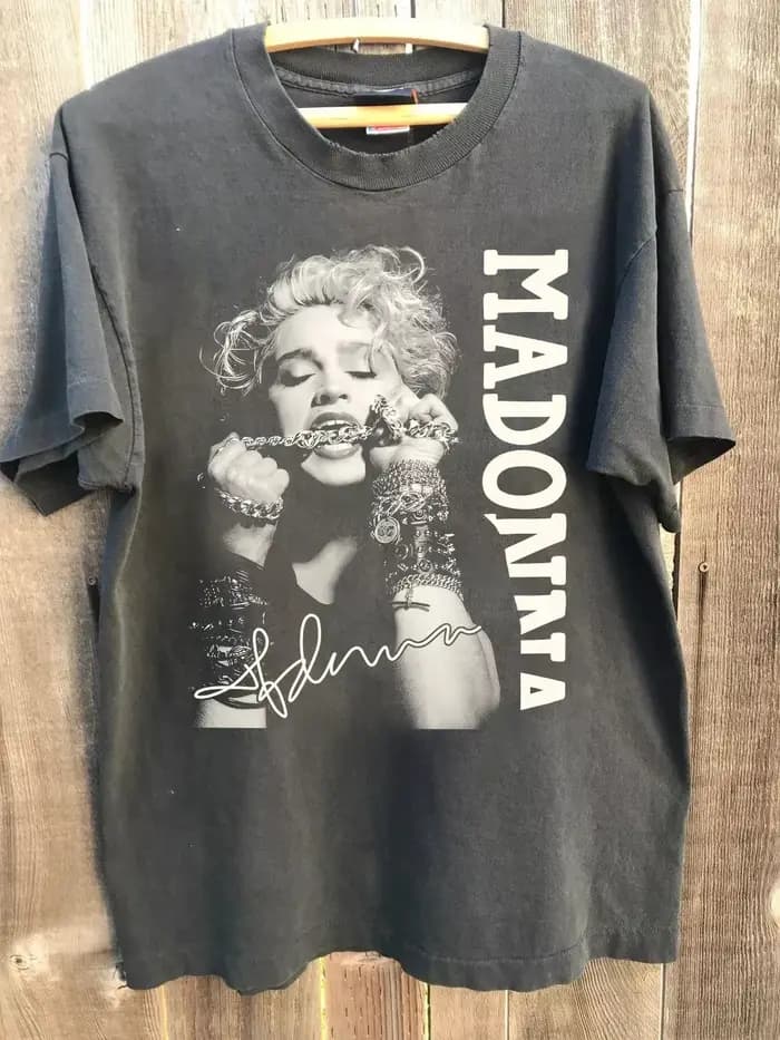 Madonna 80's T-shirt rétro Madonna Album couverture T-shirt été nouveau haut à manches courtes pour