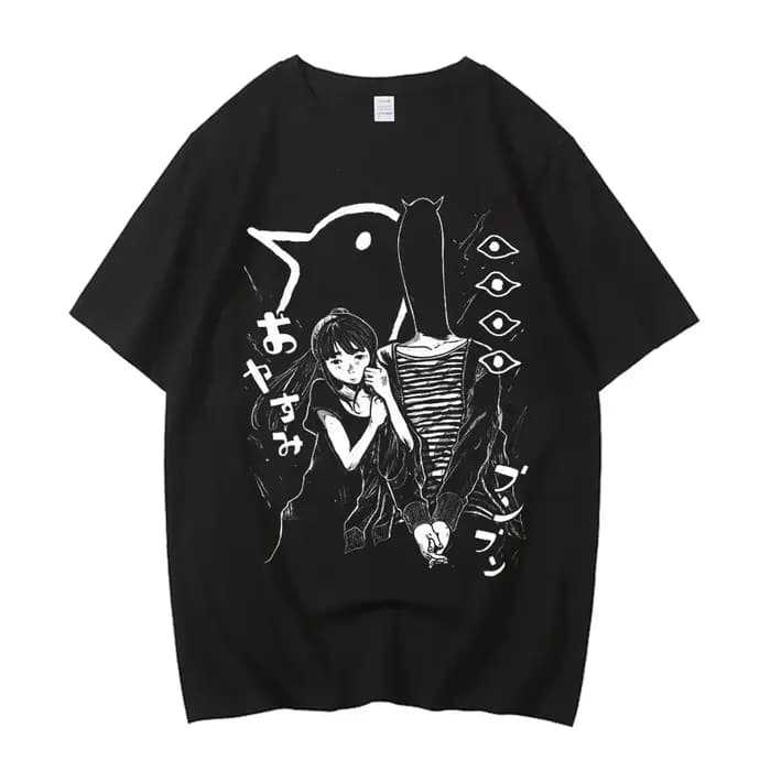 Oyasumi Goodnight Punpun t-shirt hommes Aiko Tanaka Anime chemise haute qualité coton Manga