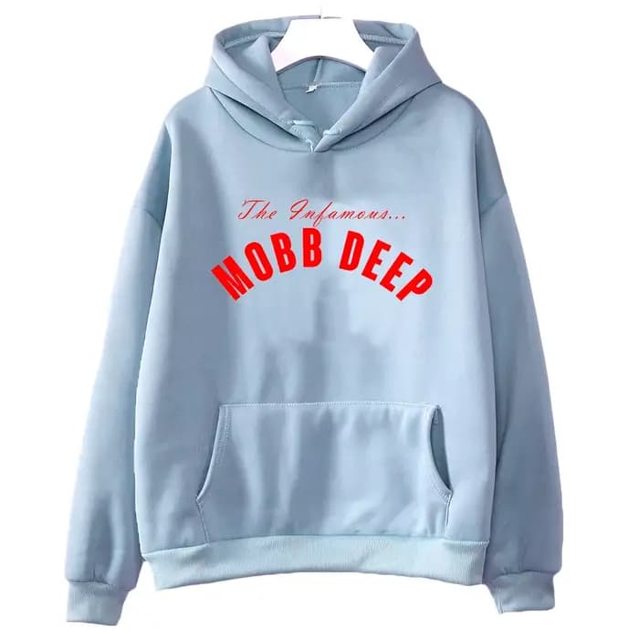 Mobb profond à capuche pour automne/hiver Hip Hop polaire sweats à manches longues gothique vêtements