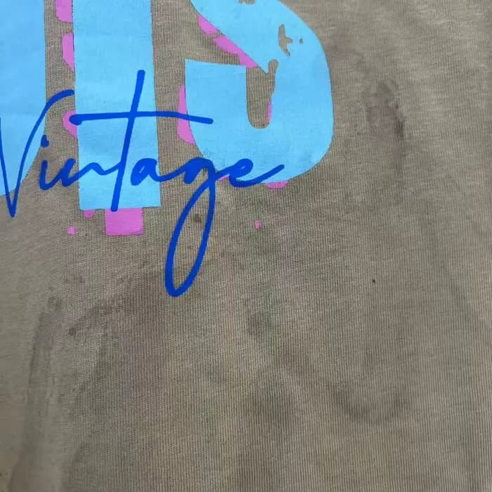 SAINT Débardeur Vintage Homme Sans Manches Effet Vieilli Délavé Style Rétro Streetwear Coupe Ample T-shirt Court