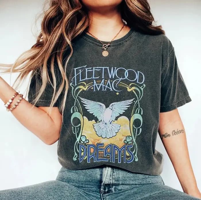 Chemise Fleetwood Mac, chemise Stevie Nicks, vêtements de t-shirt Music Rock & RollBand