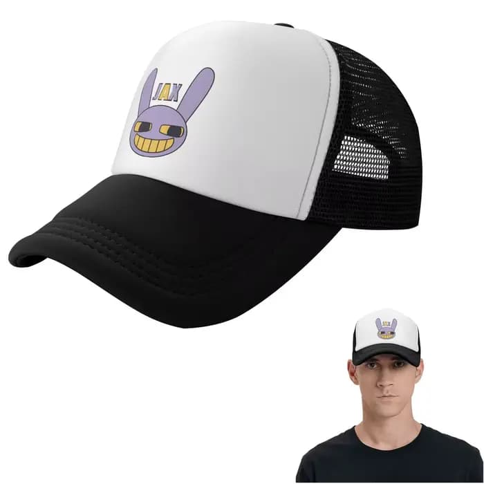 Casquette Jax With Name (The Amazing Digital Circus), casquette de baseball décontractée en maille, chapeau réglable, style hip hop, chapeaux de baseball unisexes d'été