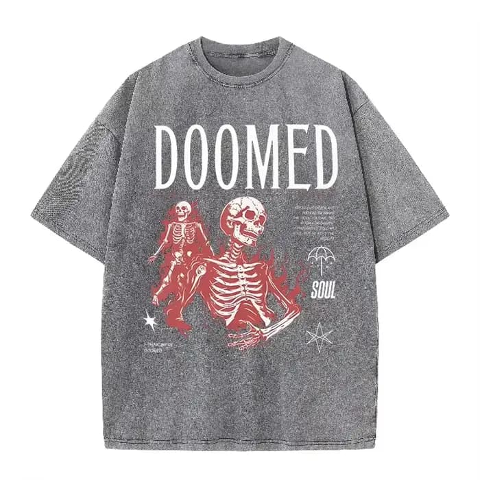 T-shirt en coton délavé vintage de la groupe de rock britannique BMTH Bring Me The Horizon