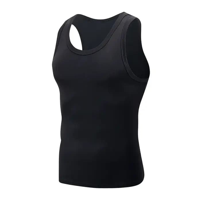 Gilet basique quatre saisons pour hommes, couleur classique noir et blanc, grande taille, sport et l