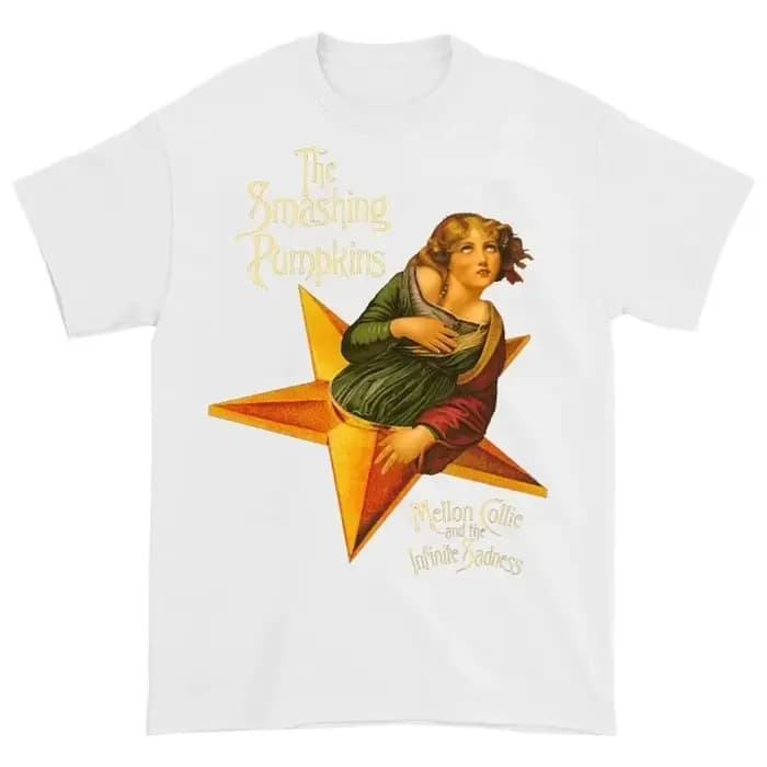 T-shirt imprimé Smashing Pumpkins pour femmes et hommes