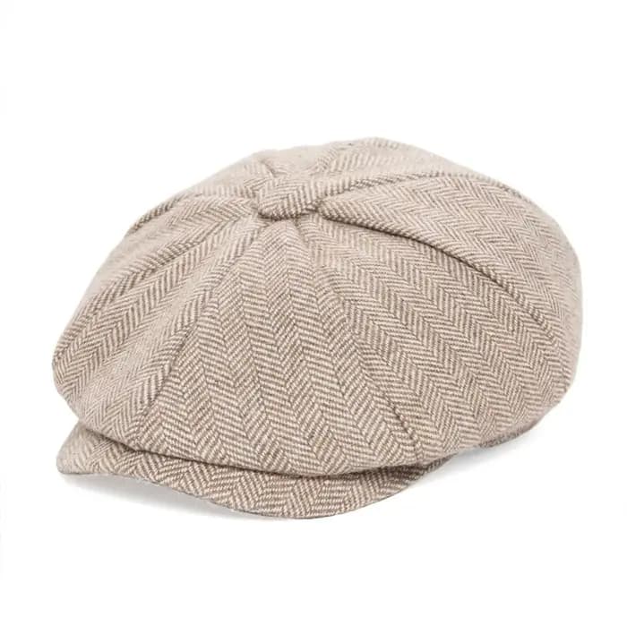 JANGOUL Casquette Baker Boy Petite Taille en Mélange de Laine
