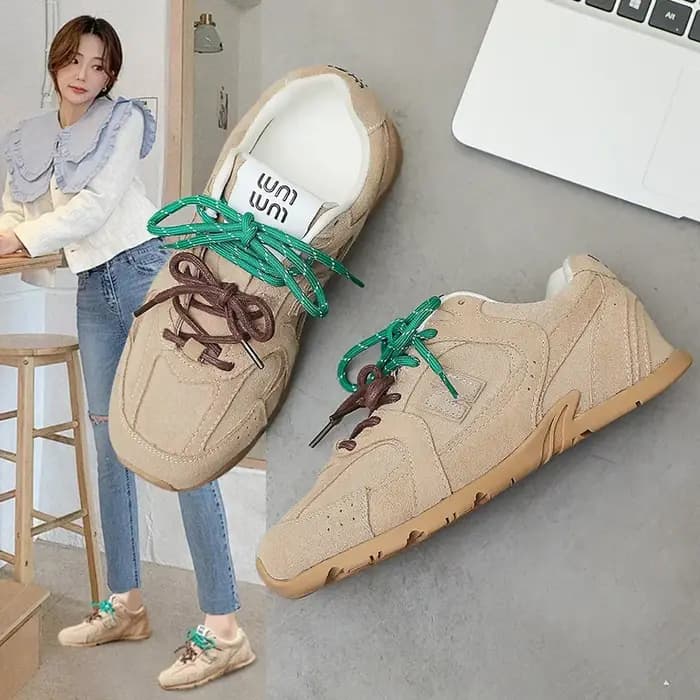 Sheii – baskets de sport rétro en cuir véritable pour femmes
