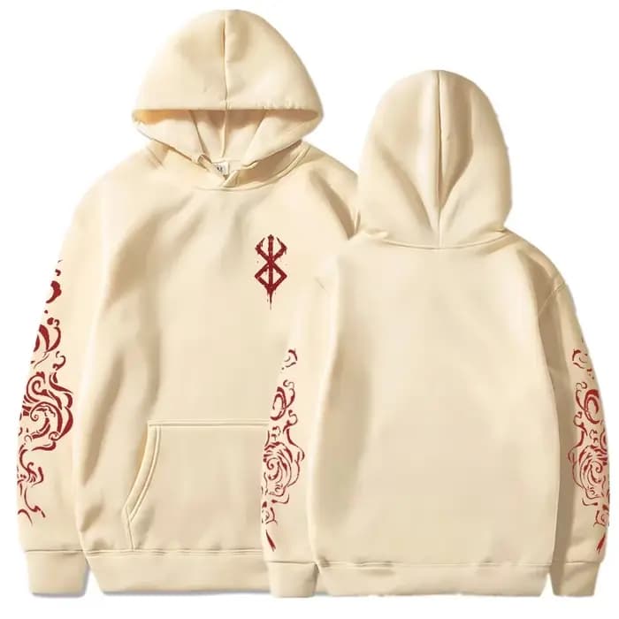 Sweat à capuche imprimé Berserk Acid