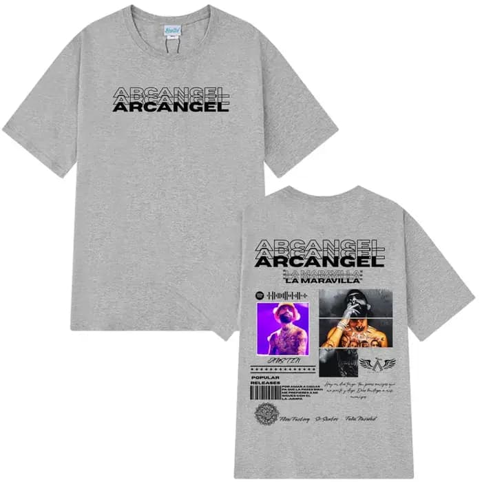 T-shirt de la tournée d'album du rappeur Arcangel pour hommes et femmes