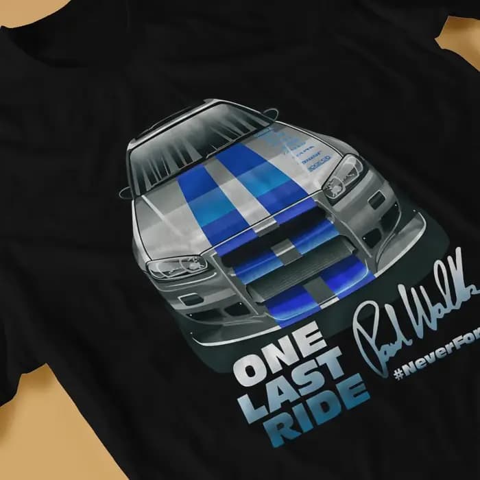 T-shirt Fast & Furious Movie Skyline GTR R34 pour homme
